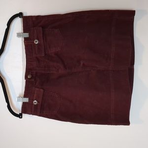 Patagonia Maroon corduroy skirt